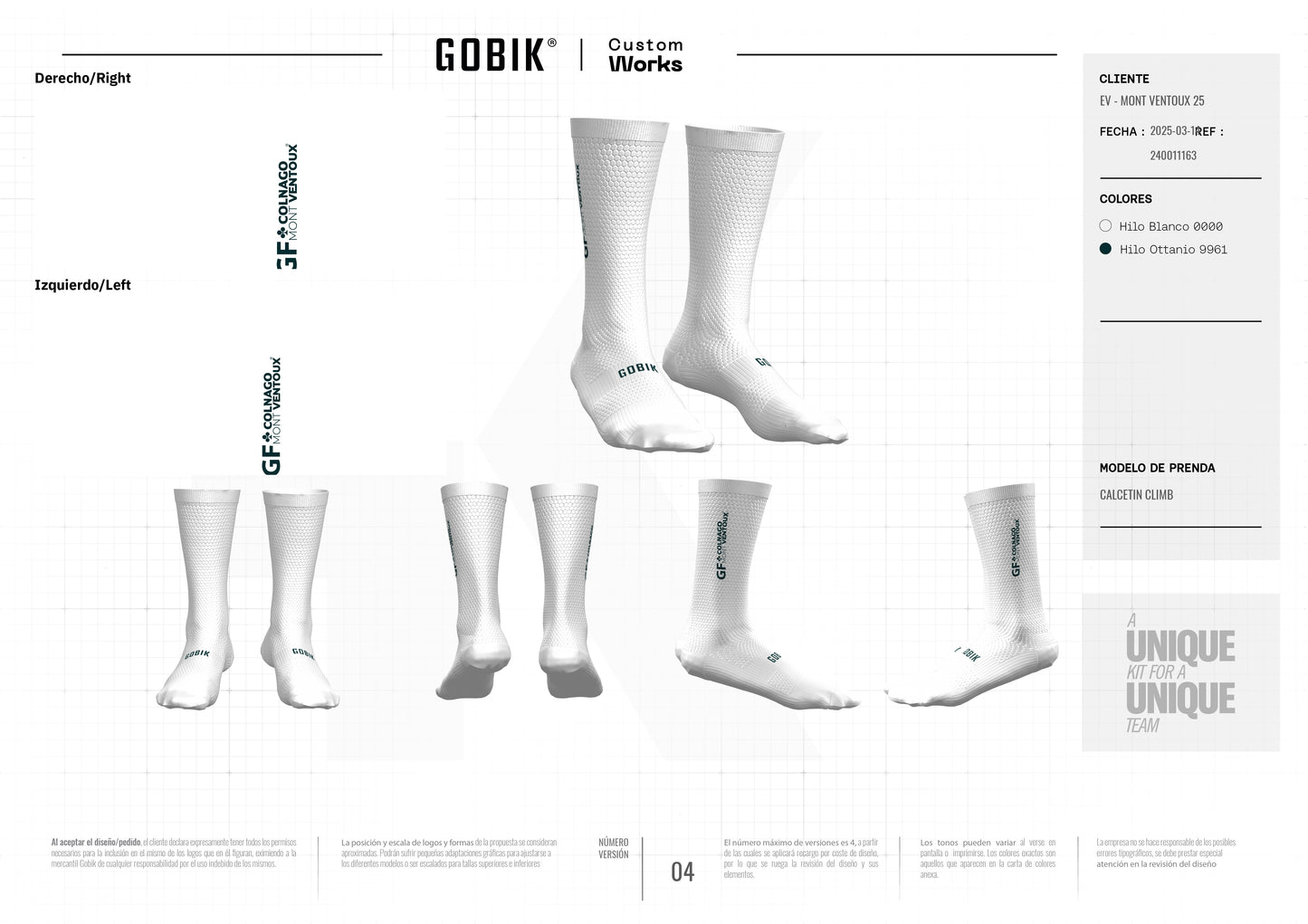 Chaussettes Colnago GFMV 2025