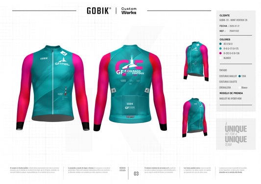 Maillot Manche Longue Colnago GF Mont Ventoux 2026