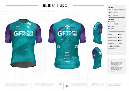 Maillots du Colnago GF Provence Occitane 2026